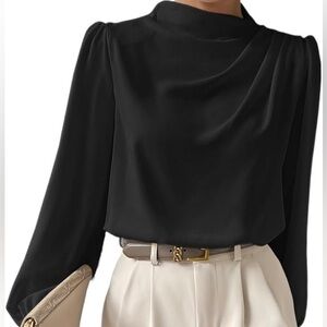 Elegant Black Women's Top